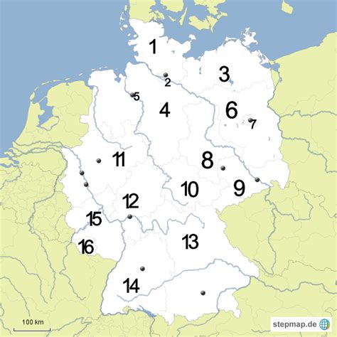 landkarte deutschland zum ausfüllen